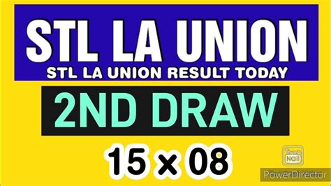 stl la union result today 2nd draw